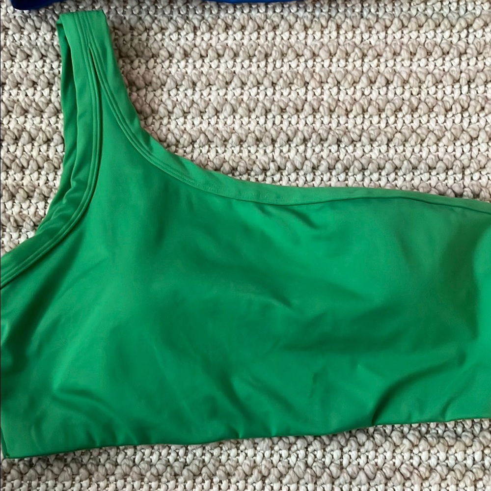 All in Motion Blue and Green Sports Bras - Picture 2 of 7